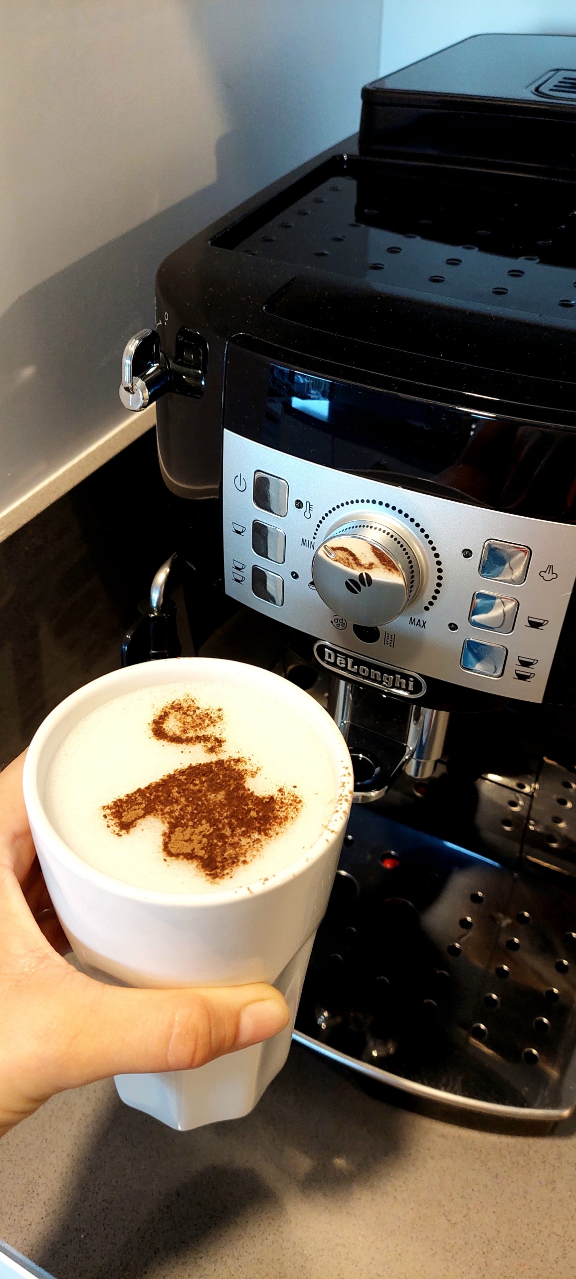 Kaffee-, Kakaoschablone „Mallorca Silhouette“ für den Milchschaum