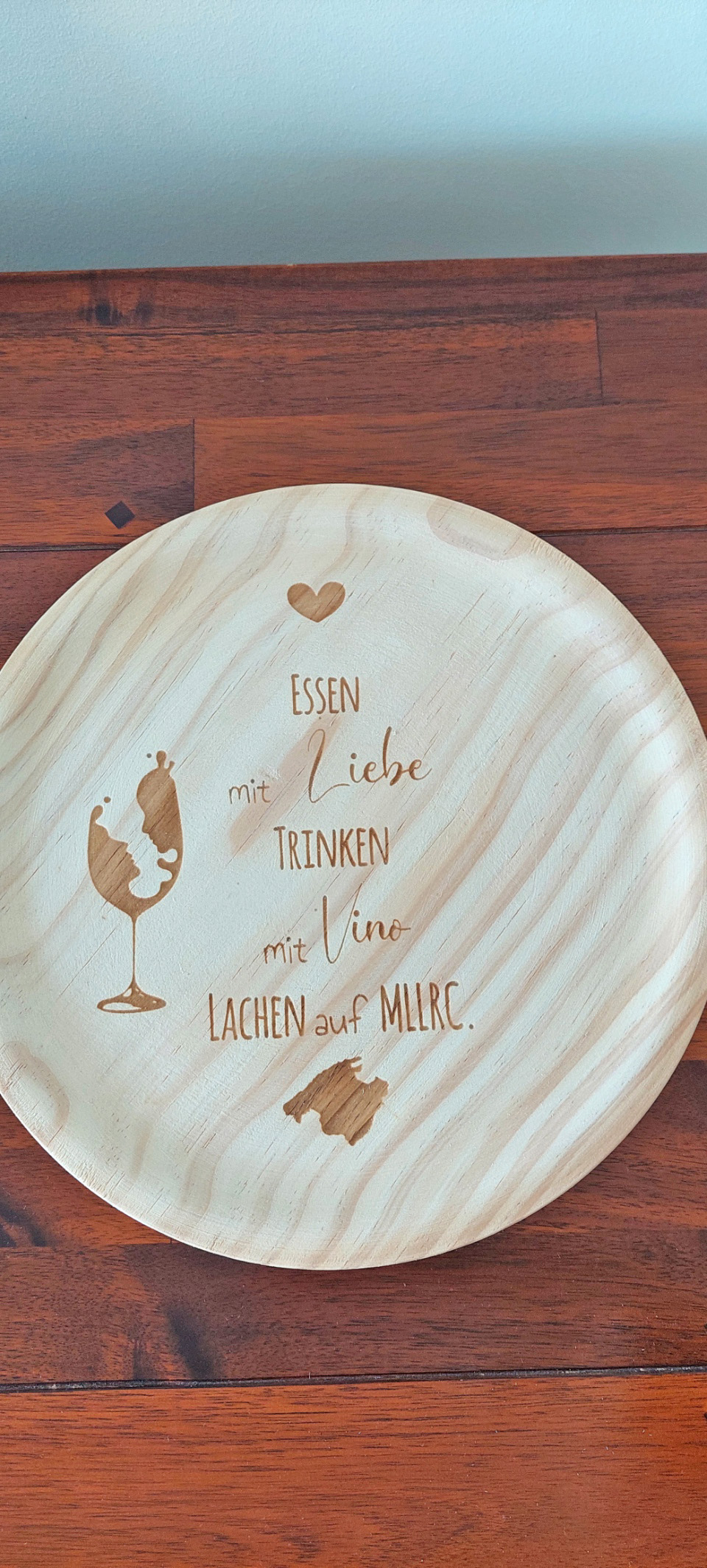 Tapasteller 24 cm „Liebe Vino MLLRC“ Mallorca