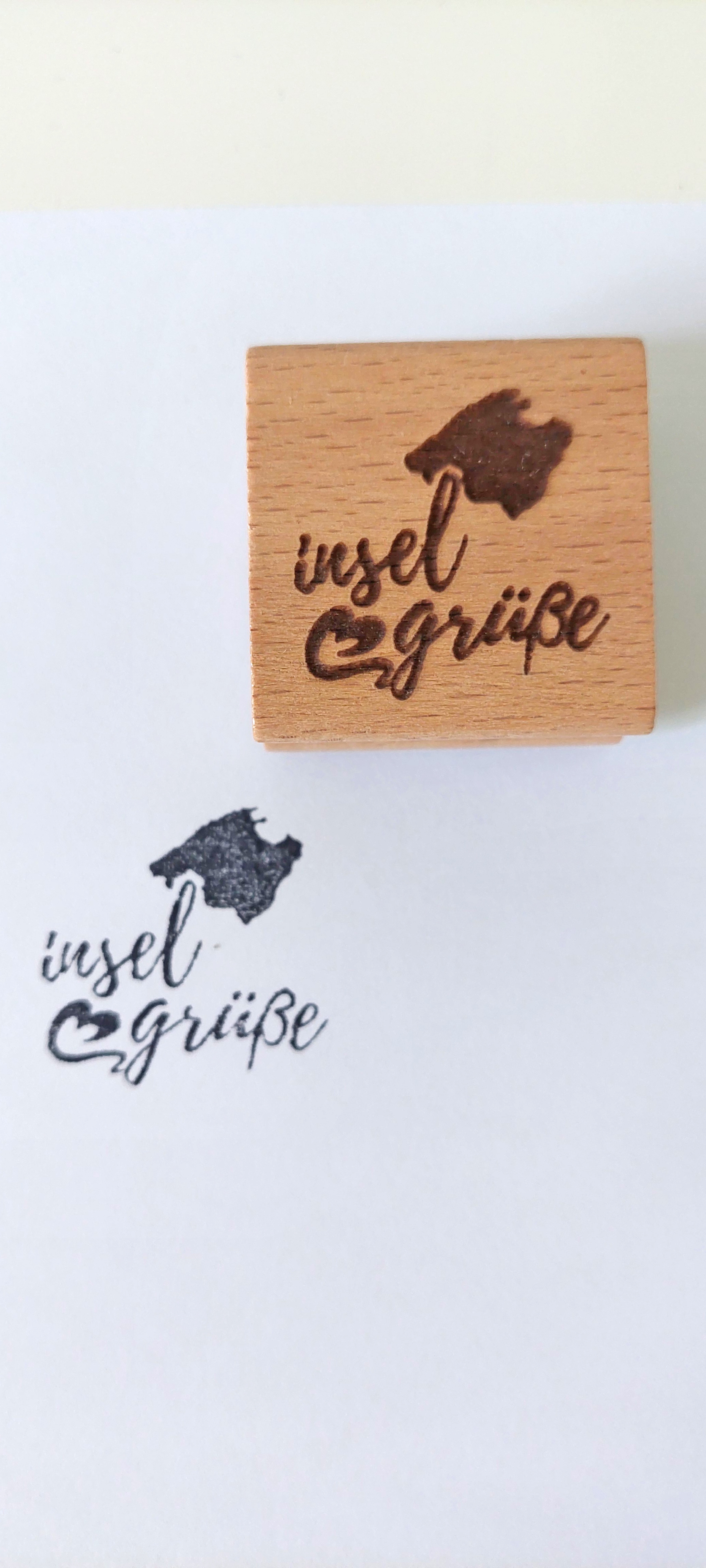 Ansicht 2 von Mallorca Stempel „Inselgrüße“ oder individuell gelasert