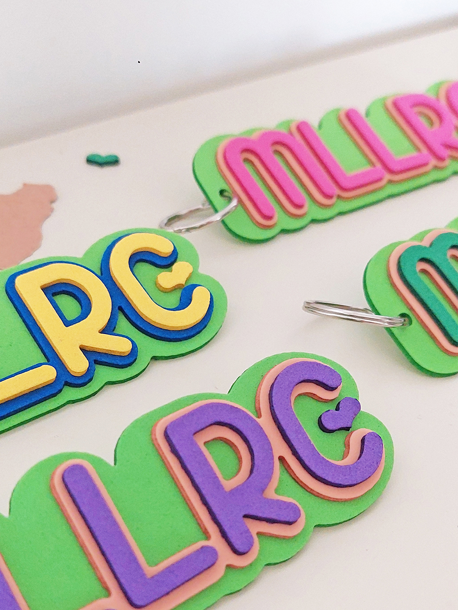 Ansicht 4 von Schlüsselband / Schlüsselanhänger „MLLRC mit Herz“ MOOSGUMMI