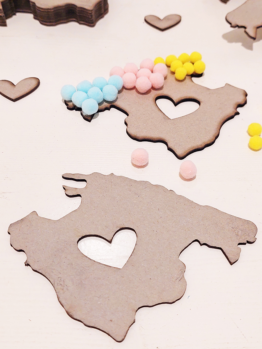 Ansicht 5 von Mallorca Pom-Pom Bastelset mit Herz – DIY Kreativset