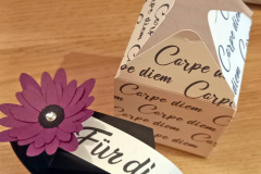 Geschenkbox Verpackung "Carpe Diem"