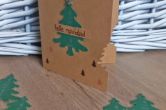 Weihnachtskarten mit abnehmbarem Baumschmuck