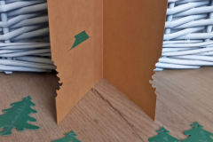 Weihnachtskarten mit abnehmbarem Baumschmuck