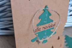 Weihnachtskarten mit abnehmbarem Baumschmuck