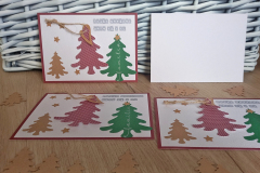 Weihnachtskarten mit abnehmbarem Baumschmuck