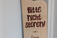Türschild "Bitte nicht stören" Essen steht im Kochbuch."