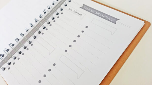 Notizbuch EINKAUFSLISTE Seite