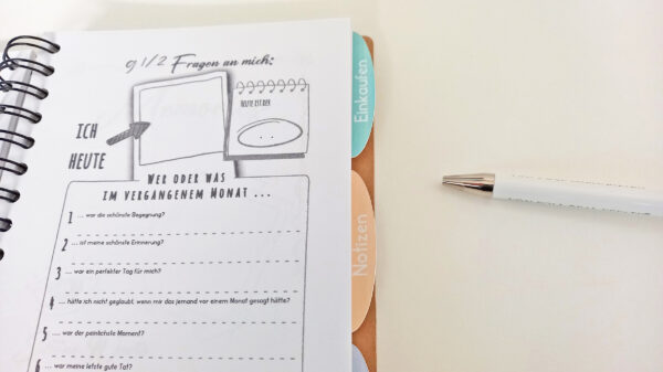 Notizbuch TITELSEITE + individuelle Seite