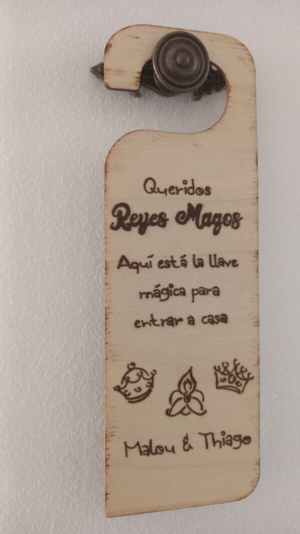 Türschild „Reyes Magos“ & „Papá Noel“