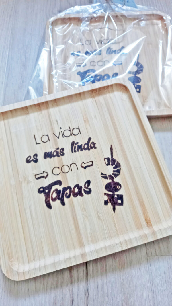 Bambusteller für Tapas