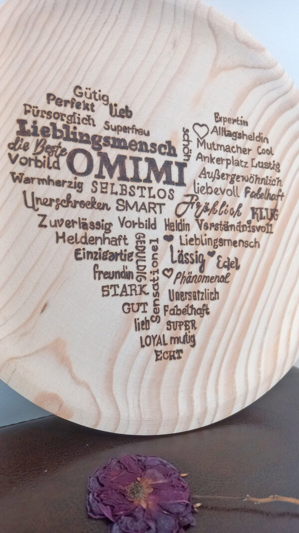 Ein Brett mit Herz