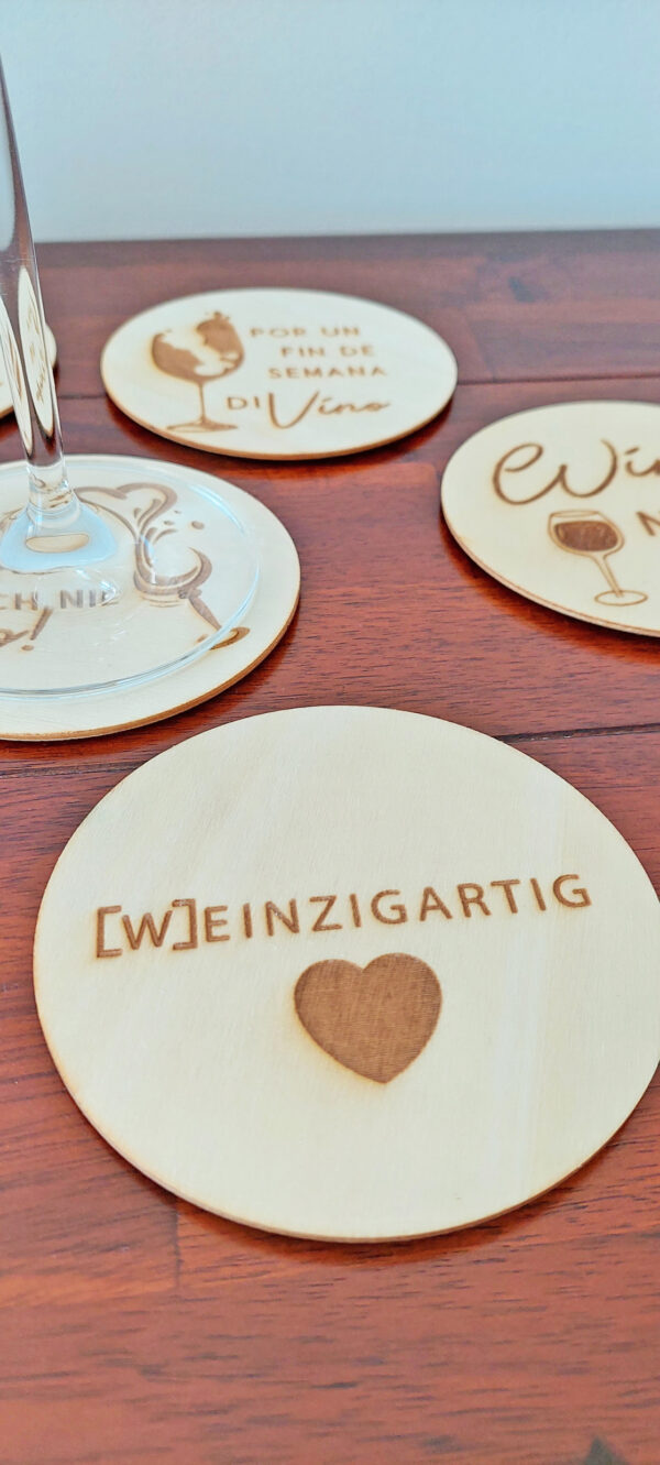 Weinuntersetzer (w)einzigartig