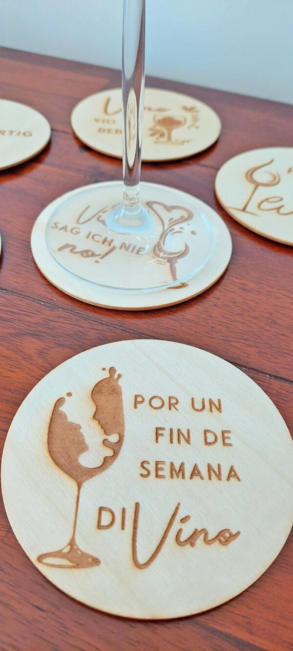Weinuntersetzer Fin de semana