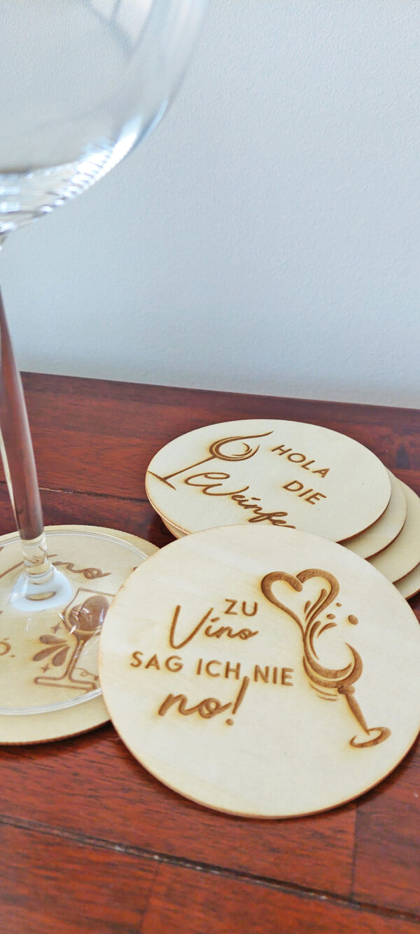 Weinuntersetzer Vino nie no