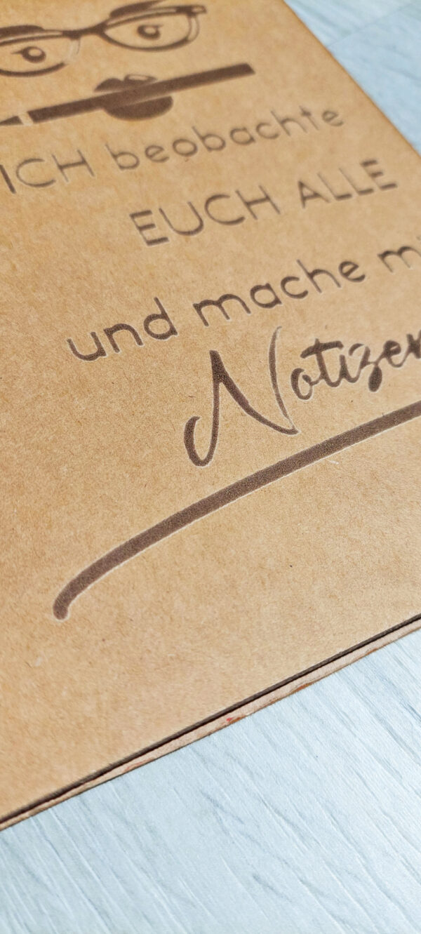 Notizbuch & Freundebuch TITEL eingebrannt