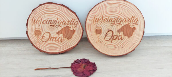(w) einzigartig OMA & OPA Weinuntersetzer