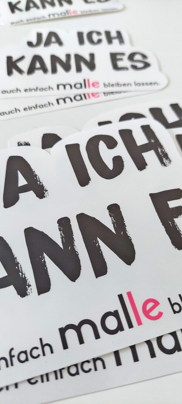 Aufkleber „Ja, ich kann es auch einfach Malle bleiben lassen“
