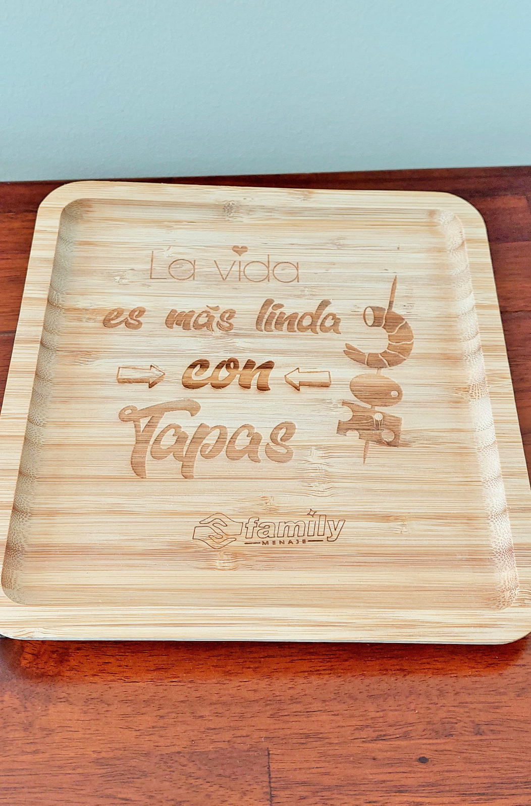 Bambusbrett Tapas Tiramisu Brotzeit Tapasteller