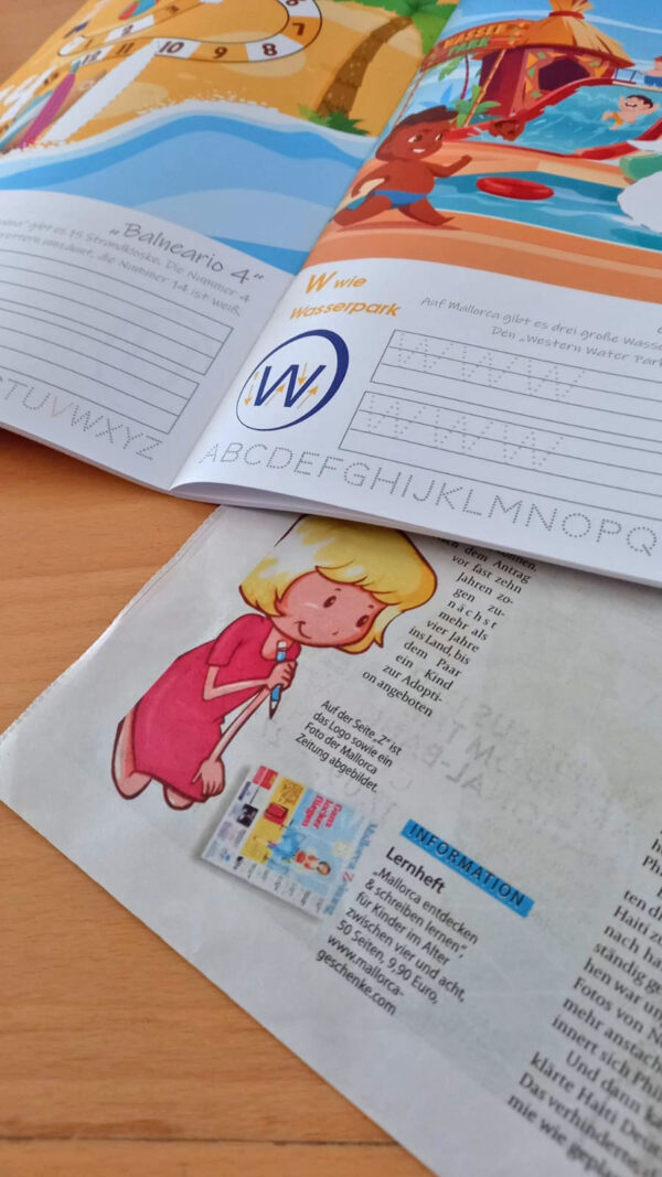 Mallorca Zeitung Mallorca entdecken. Schreiben lernen. Schreibheft Lernheft