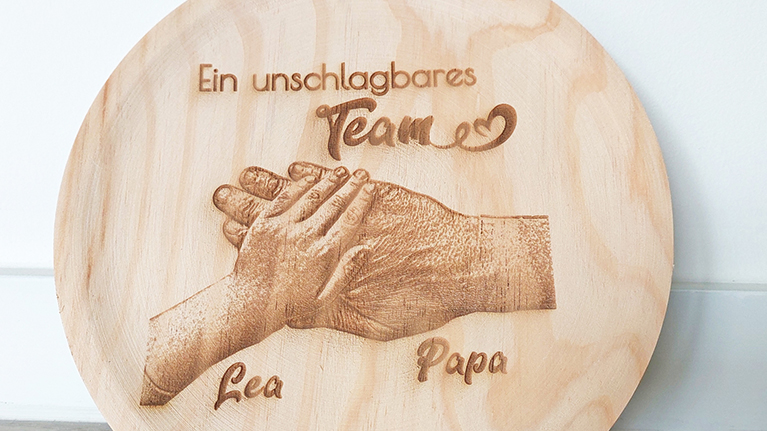 Brotzeitbrett „Team“ zum Vatertag
