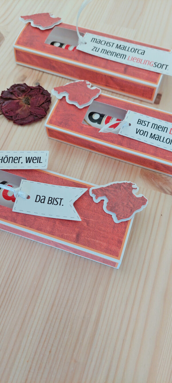 Mallorca Pralinenschachtel individuell personalisiert