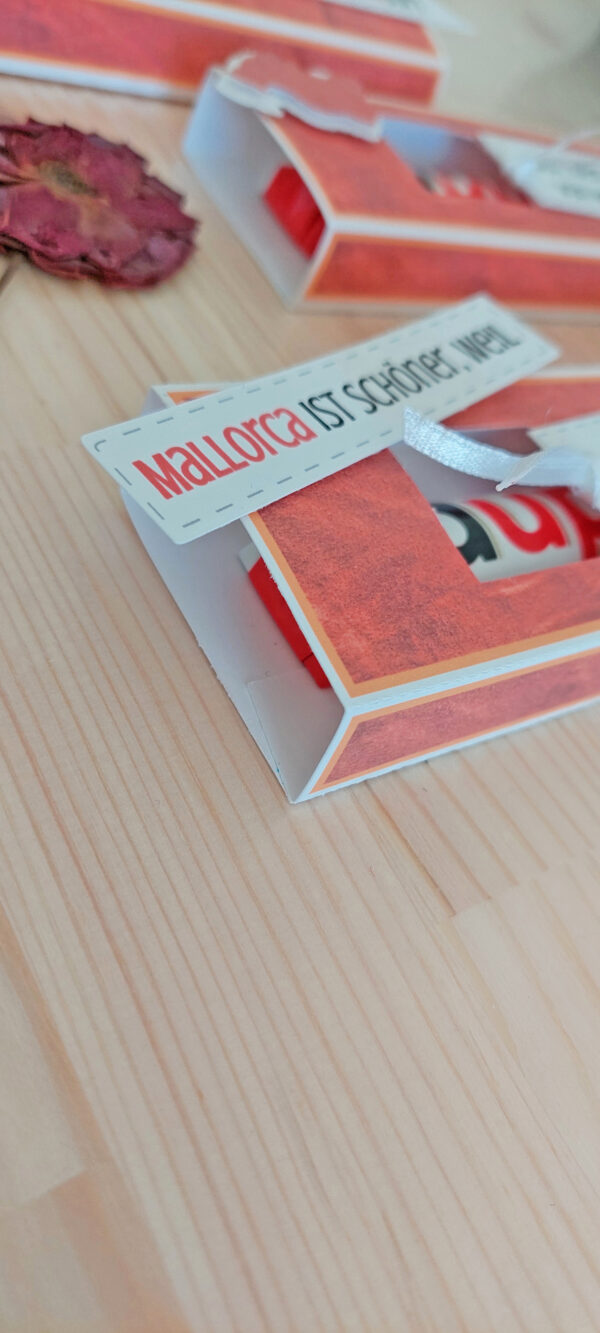 Mallorca Pralinenschachtel individuell personalisiert