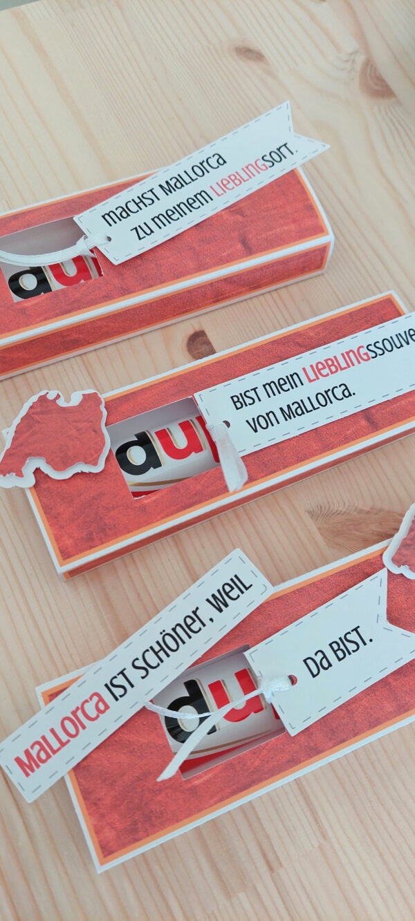 Mallorca Pralinenschachtel individuell personalisiert