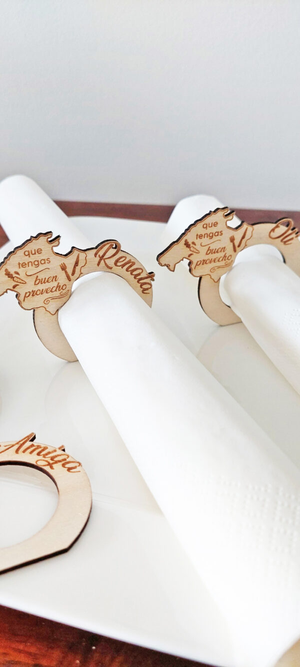 Serviettenring Holz personalisiert mit Name
