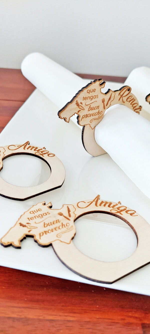 Serviettenring Holz personalisiert mit Name