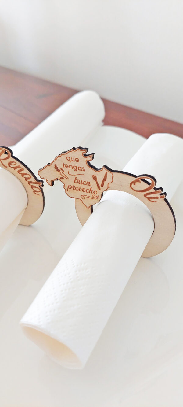 Serviettenring Holz personalisiert mit Name