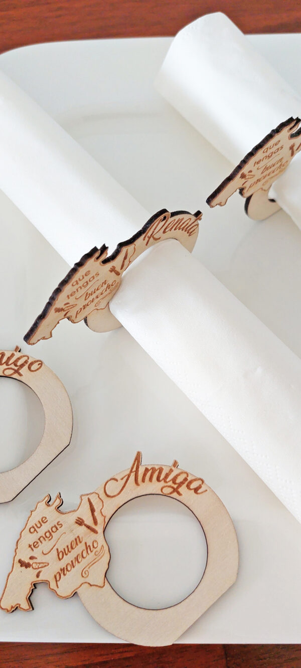 Serviettenring Holz personalisiert mit Name