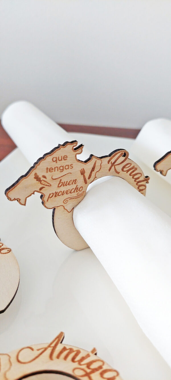 Serviettenring Holz personalisiert mit Name
