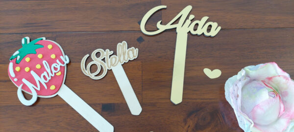 Personalisierter Cake Topper - Tortendekoration