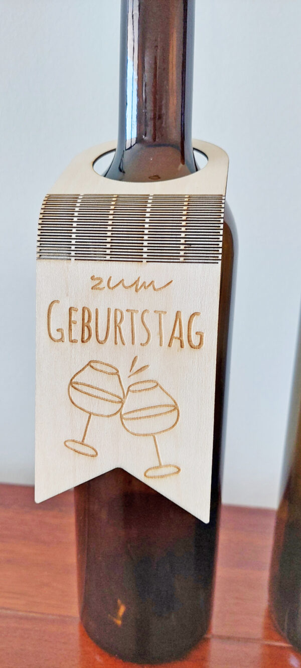 Weinflasche Anhänger Flaschenanhänger Hochzeit