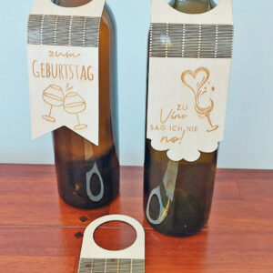 Weinflasche Anhänger Flaschenanhänger Hochzeit