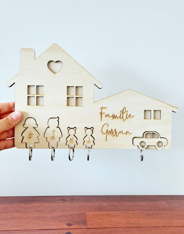 Schlüsselbrett Schlüsselkasten Familie