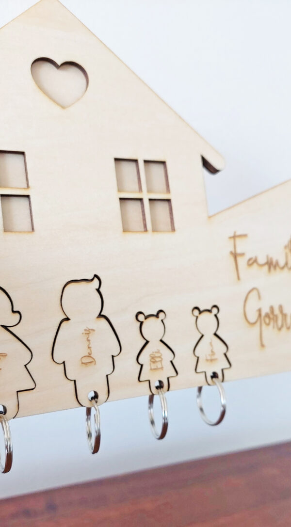Schlüsselbrett Schlüsselkasten Familie