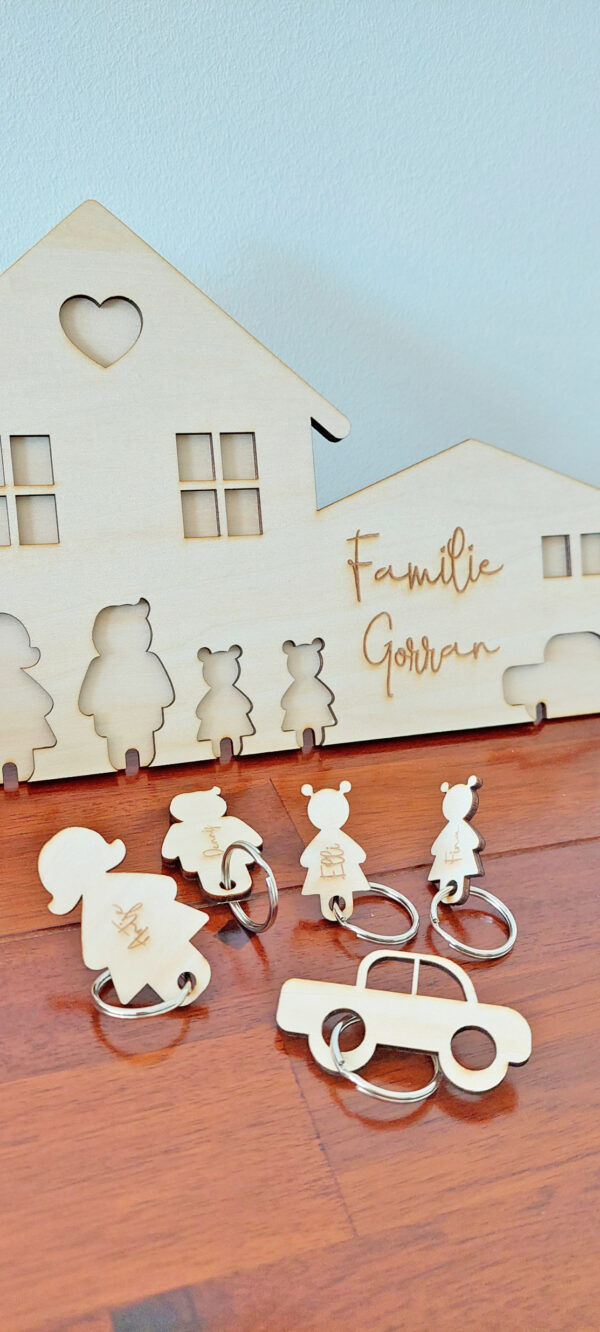Schlüsselbrett Schlüsselkasten Familie