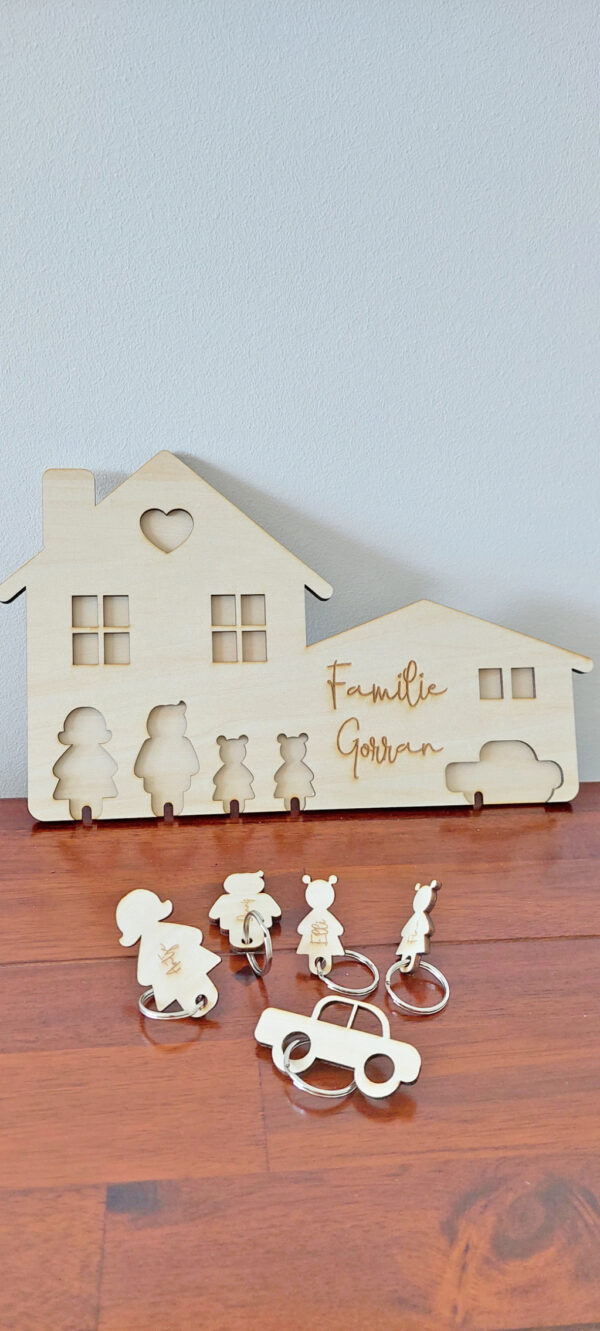 Schlüsselbrett Schlüsselkasten Familie