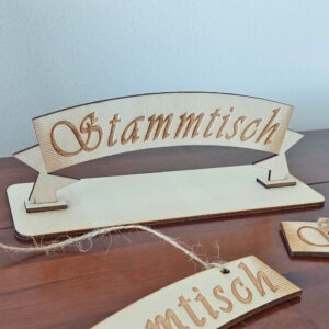 Stammtisch Tischständer Schild