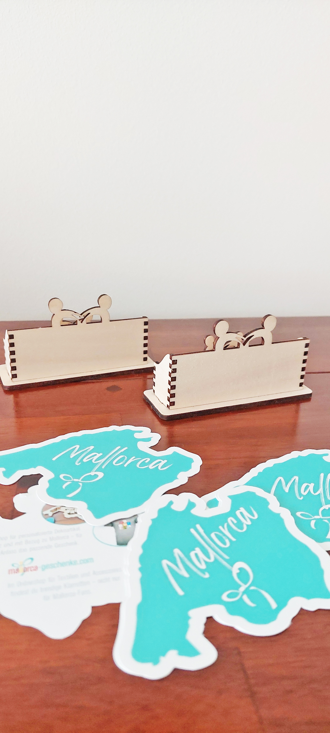 Visitenkartenständer Holzständer für Visitenkarten