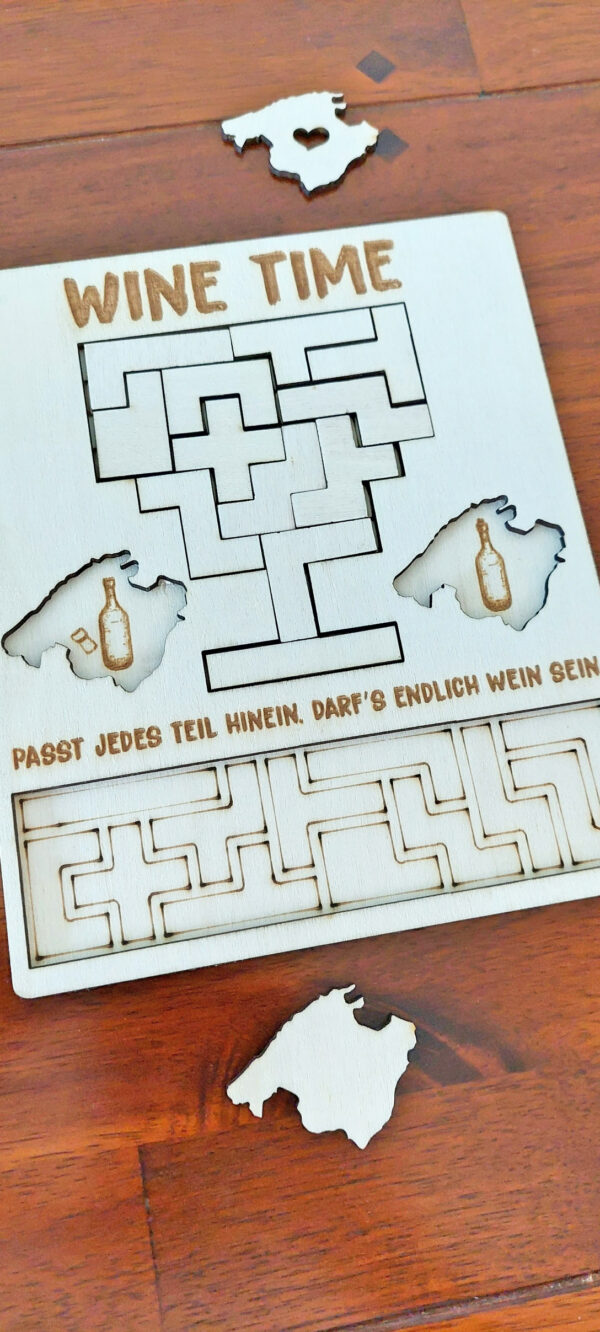 Wein Puzzle Brettspiel