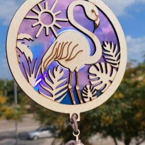 Sonnenfänger Traumfänger Flamingo