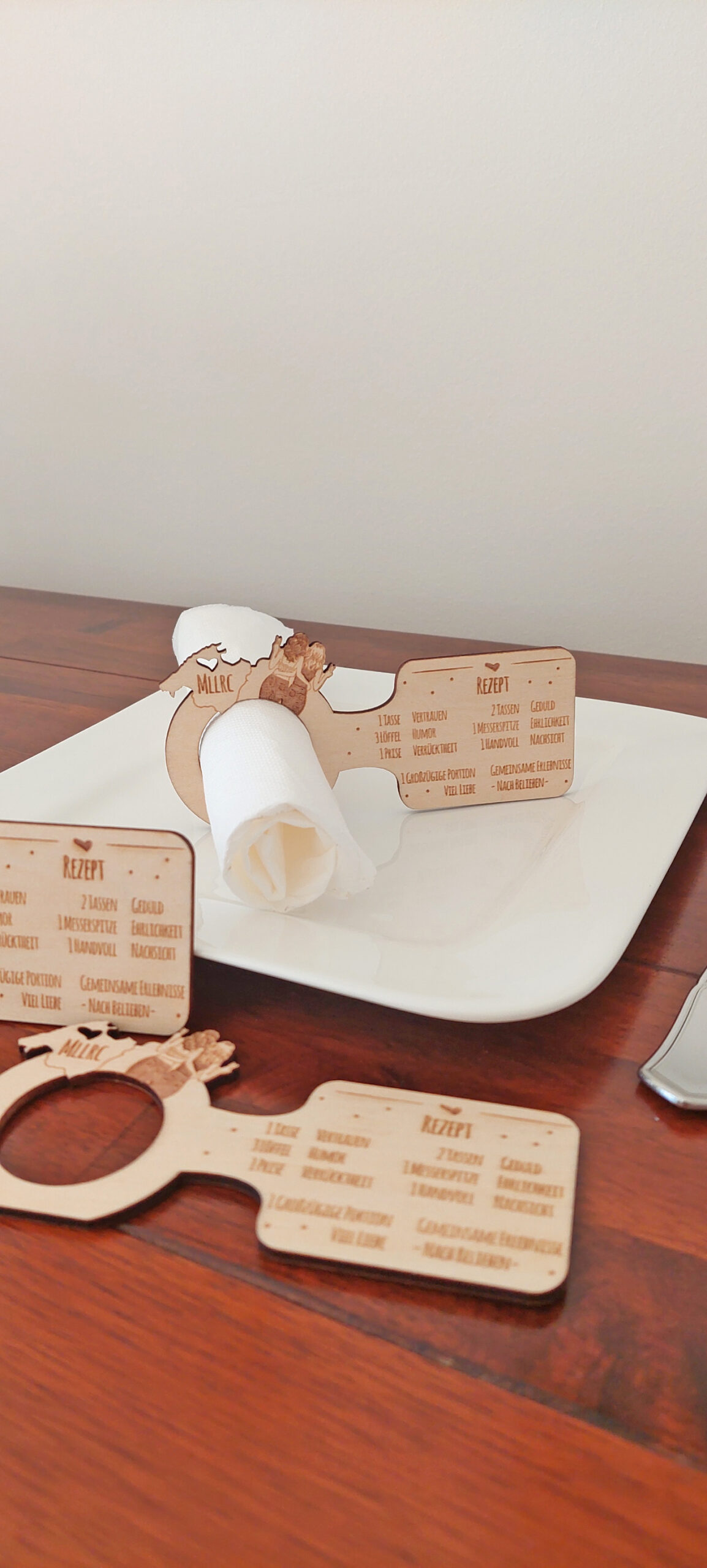 Serviettenring Serviettenhalter Holz "Freundinnen Mallorca"