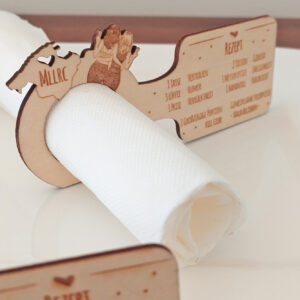 Serviettenring Serviettenhalter Holz "Freundinnen Mallorca"