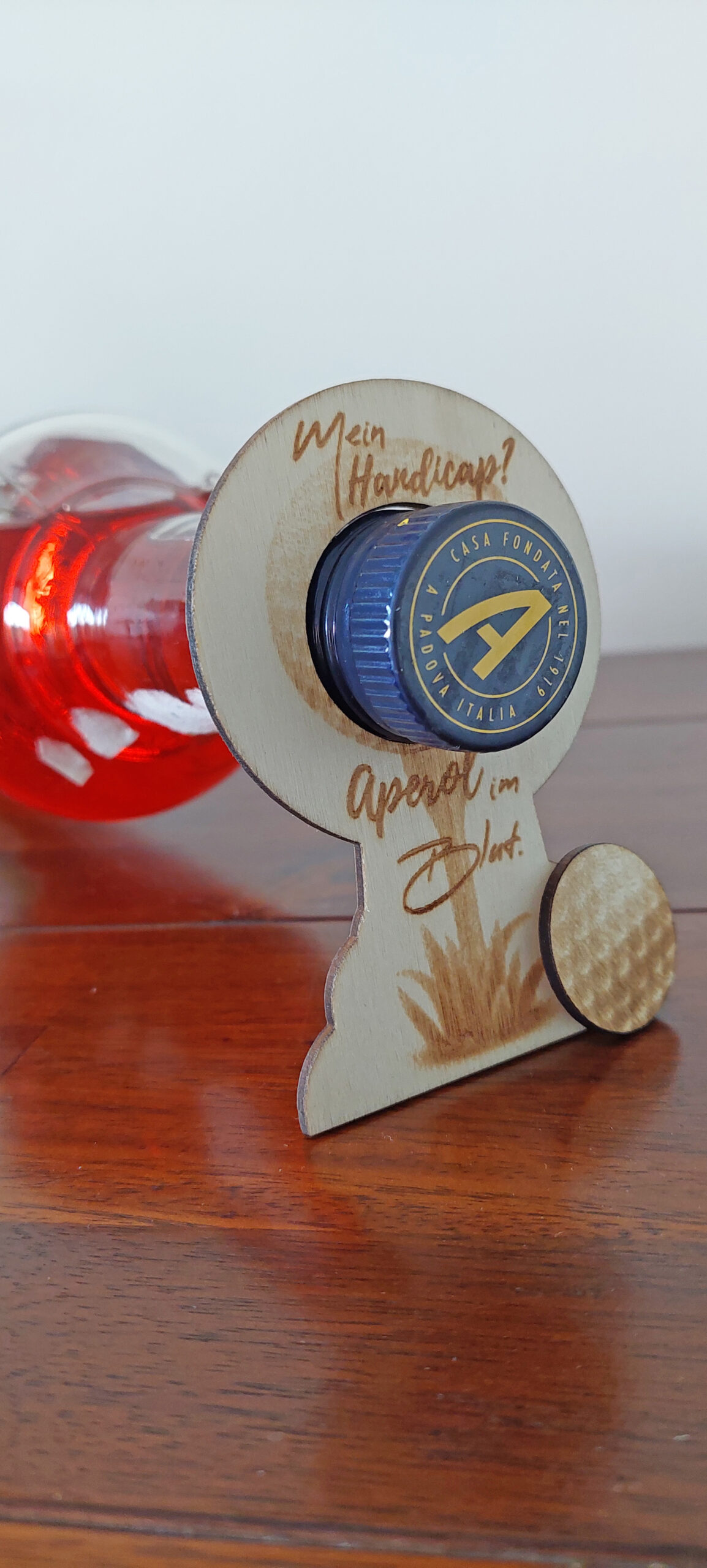 Aperol Flaschenhalter Deko Golf