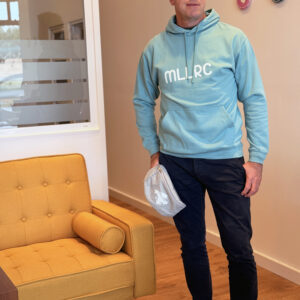 "MLLRC" DAS Original AWDis Unisex Hoodie Mallorca / weiß - GRÖßE M