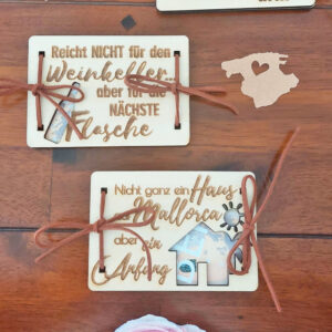 Geldgeschenk Wunscherfüller personalisiert Gutschein