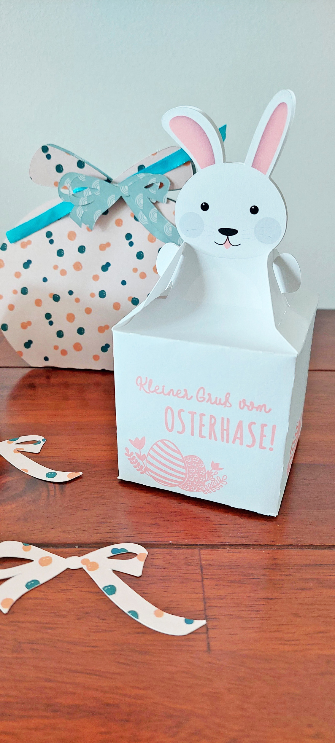 Osternest Osterhase Osterbox Geschenkbox Verpackung